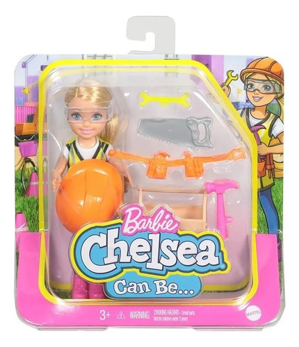 Muñeca Barbie Chelsea Can Be Profesiones Constructora Mattel