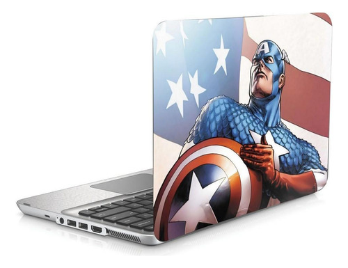 Skin Adesivo Protetor Para Notebook 15 Capitão América B1