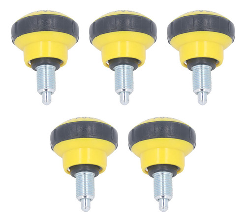 5 Peças De Pino De Tração, Botão De Mola, Preto, Amarelo, Ab