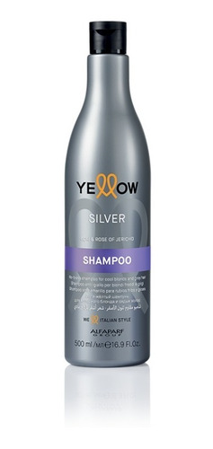 Shampoo Yellow Silver Color Matizador Ceniza Gris Peluquería