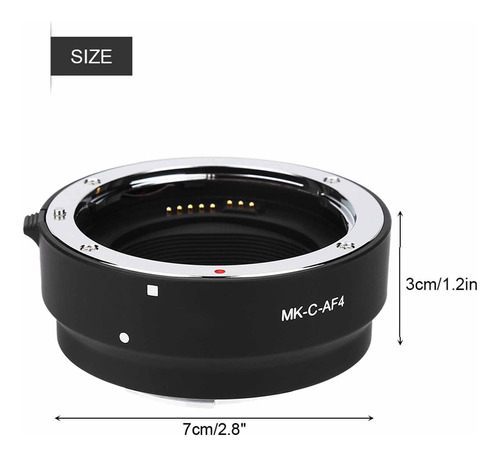 Adaptador Meike Mkcaf4 Auto Para Montar Cámaras A Ef Ef S