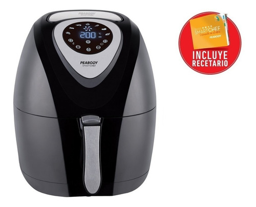 Imagen 2 de 7 de Freidora De Aire Sin Aceite Peabody Pe-af612n 3,2ltr 200°c