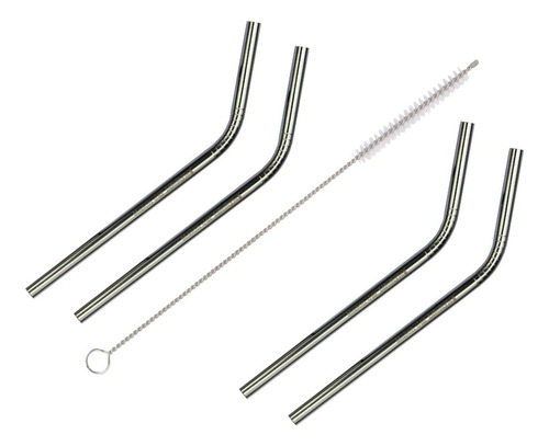 Pajitas Cortas De Acero Inoxidable, Pajitas De Metal Fino Do