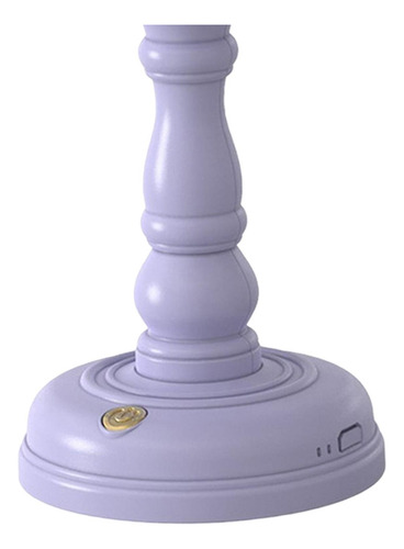 Mini Lámpara De Mesa Retro Lámpara De Noche Led Violeta