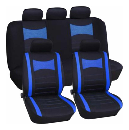 Forro De Asiento Universal Negro/azul