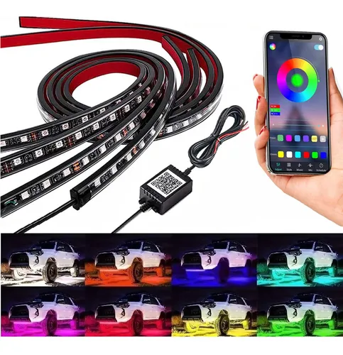 . Coche Chasis Tira De Luces Led Rgb For Autocon App Control