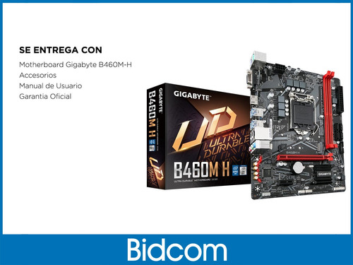 Motherboard Intel Gigabyte Ga B460m H Lga 1200 B460 Hdmi Vga