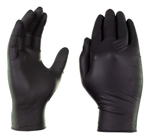 Guantes De Limpieza Desechables Negro Talla 2xl