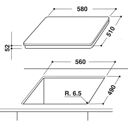 Imagen 3 de 4 de Anafe Inducción Ariston Nia 640 B
