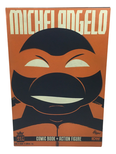 Tmnt Bst Axn Best Of Michaelangelo & Comic Set