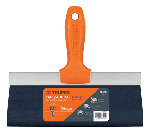 Espátula Acero Para Durlock Enduido 254mm Truper 14460