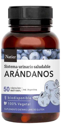 Natier Capsulas Arandanos Sistema Urinario Saludable