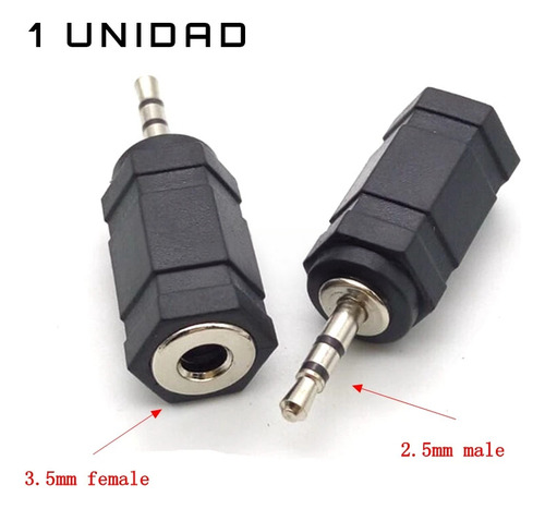 2,5 Mm A 3,5 Mm Jack - Convertidor Hembra A Macho