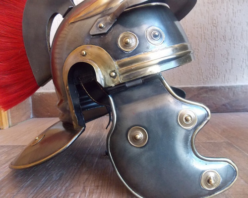 Elmo Capacete Optio Romano Exercito Imperial Centurião - Aço