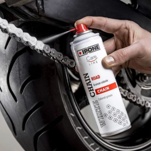 Lubricante De Cadena Ipone Color Blanco 250ml Y Cepillo Mapa