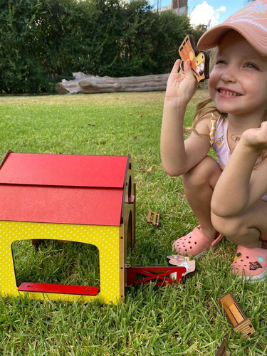 Imagen 4 de 10 de Granja Madera Con Animales Juego Didactico Infantil Niños