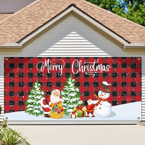 Cartel De Navidad Para Decoración De Puerta De Garaje, Decor