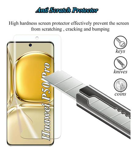 Premium Mica Cristal Templado Y Lente Cámara Para P50 Pro