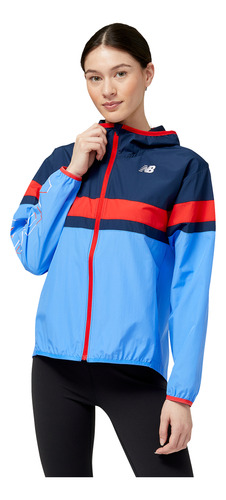 Campera New Balance De Dama - Wj23237bl4