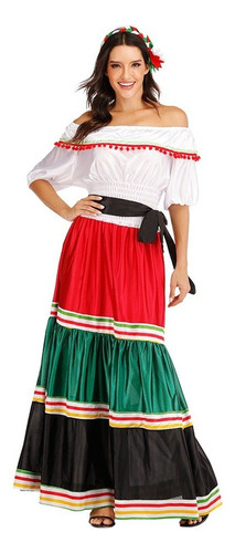 Disfraz De Señorita Mexicana For Mujer Vestido De Fiesta