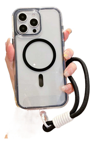 Funda Magsafe Con Cuerda De Mano Para iPhone 11, 12, 13, 14, 15, 16, 17 Pro Max, 14plus, 15plus, 16plus, A Prueba De Golpes