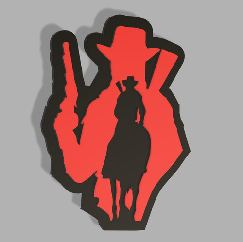 Red Dead Redemption Signo- Escultura