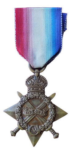Medalla Inglaterra Estrella Campaña 1914-15 Primera Guerra (Usado)