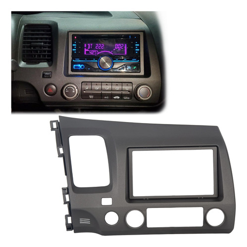 Hecasa Kit Tablero Radio Coche Para Honda Civic Panel Bisel