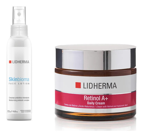 Kit Retinol A+ Daily Cream + Skinbioma Face Lotion Lidherma