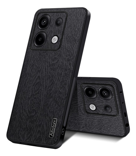 Z For Xiaomi Poco X6 5g Wood Pattern Slim Hard Shockproof