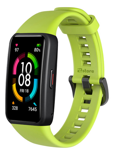 Correa Compatible Con Huawei Band 6 Colores Verde Limon