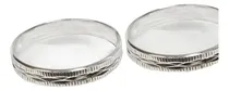 Comprar Par De Alianzas Plata Facetadas Compromiso Casamiento (1040)