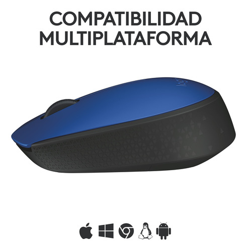 Mouse Inalámbrico Logitech M170 Con Tecnología 2,4 Ghz Azul