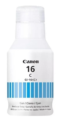Botella De Tinta Original Canon Gi-16 Cyan Para Gx6010/ 7010