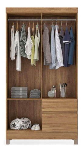 Guarda Roupa 4 Portas Com Pés Lótus Amêndola Touch 42060