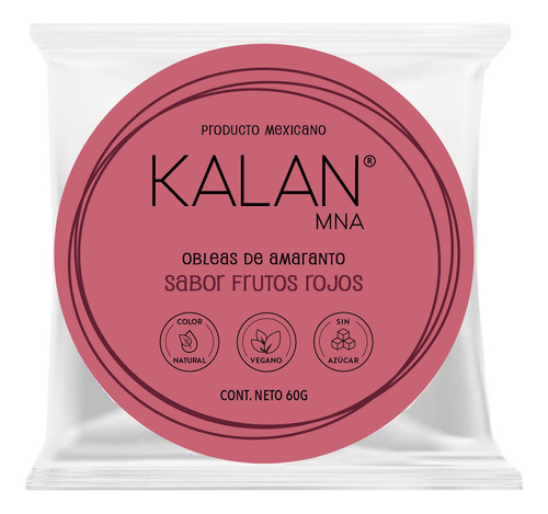 Kalan Oblea Sabor Frutos Rojos