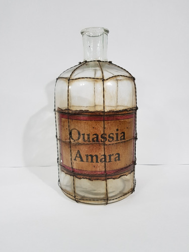Botella De Botica Antigua 