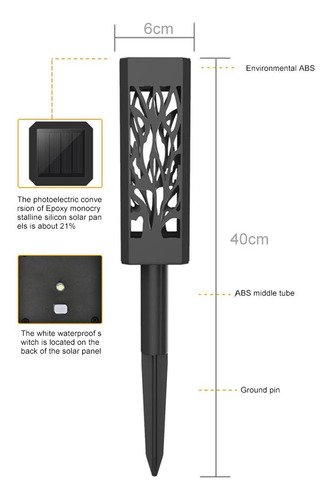 Luces Solares Para Jardín Con Detección Automática De Césped
