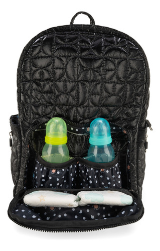 Pañalera Backpack Cloe Volini Grande Color Negro
