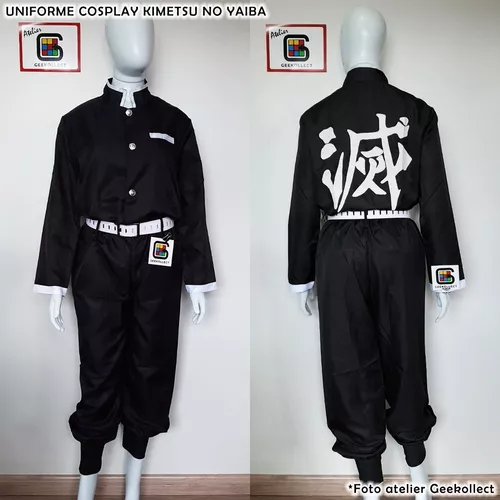 Cosplay Uniforme Demon Slayer 3 Peças - Kimetsu No Yaiba