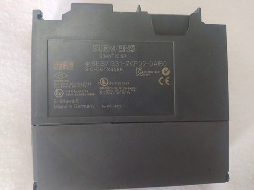 Siemens 6es7 331-7kf02-0ab0 Input Analog Maquinas Industrial