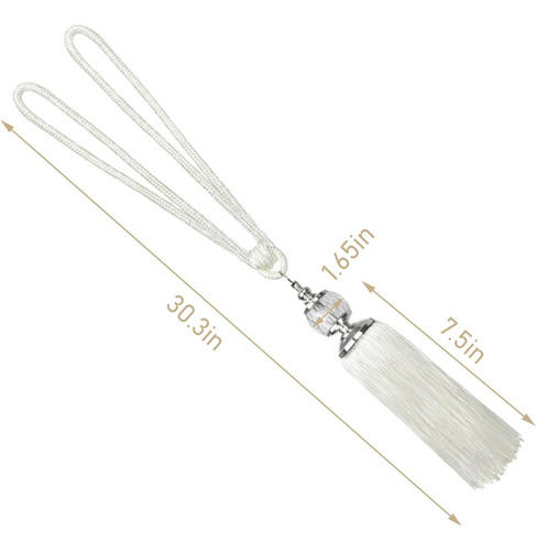 4 Soportes Para Cortinas Con Borlas De Cristal Estilo Cortin