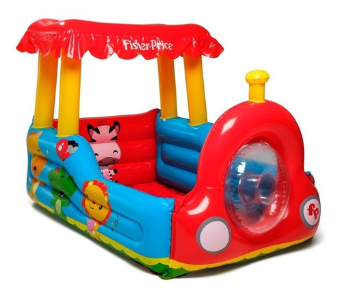 Pelotero Inflable Tren Fisher Price + Pelotas Nuevo