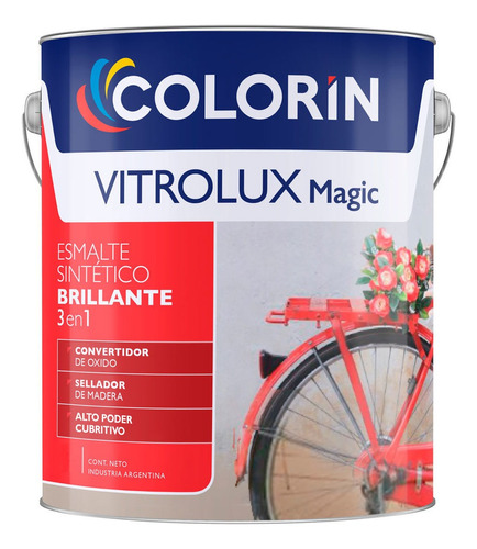Esmalte Sintético 3en1 Vitrolux Colorin Blanco Brillante 20l