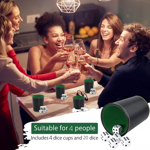 Juego De Mesa Juego De 4 Cachos De Eco Cuero Negro