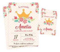 Comprar Kit Imprimible Invitación Princesa Corona Bolsita Topper