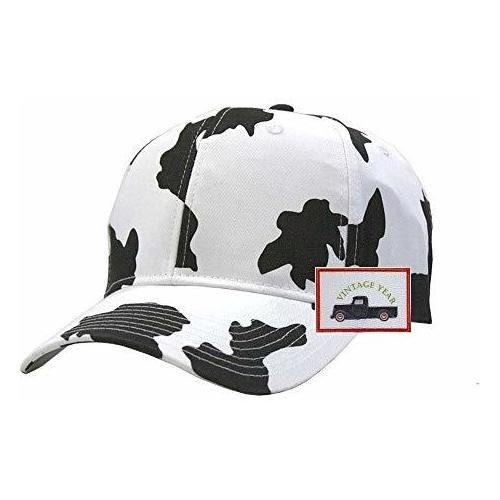 Gorra De Béisbol - Año Vintage Leche Vaca Ajustable Snapback