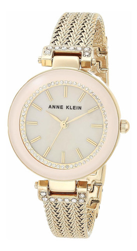 Reloj Mujer Anne Klein Ak-1906pmgb Cuarzo Pulso Dorado En