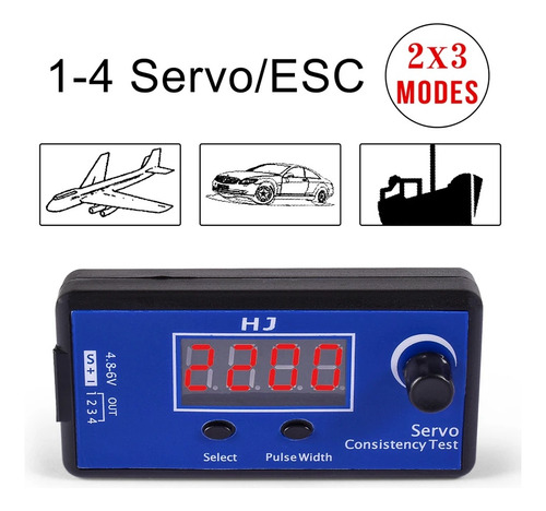 Probador De Servos, Hasta 4 Servos, Esc, Servo Tester (Usado)