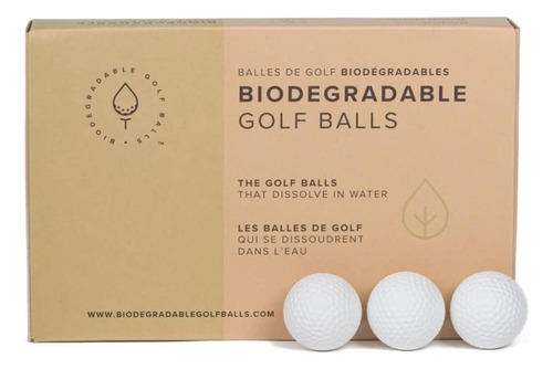 Pelotas Bolas De Golf Biodegradables X24 Unidades Blanco